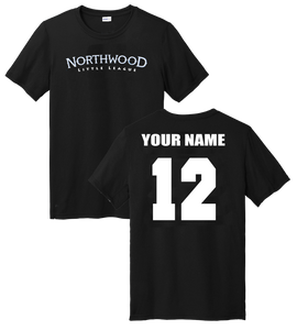 Northwood Little League Dri Fit Adult Tee with Name and Number (ADULT)